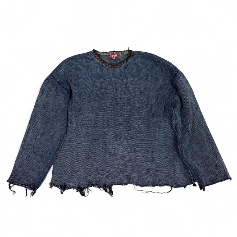 Custom $450 Diesel Jeans K-Delos
Crew Neck Sweater Distressed